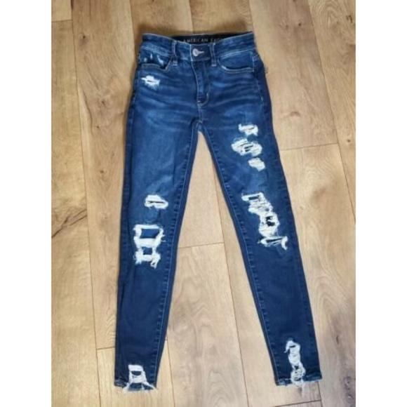 American Eagle Outfitters Denim - 2020 American Eagle Womens Next Level Stretch Jegging Crop High Rise Jeans Sz 00
